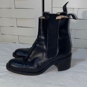 Vintage Free Lance Black Leather Ankle Boots 35.5/ 5.5-6